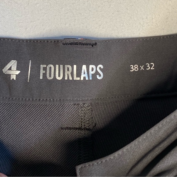 Four Laps Athletic Traverse Pants Mens Size 38x32 Stretch Water Resistant Gray - Picture 4 of 12